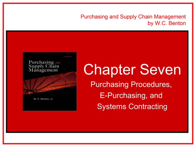 PURCHASING PROCEDURES, E-PROCUREMEN...