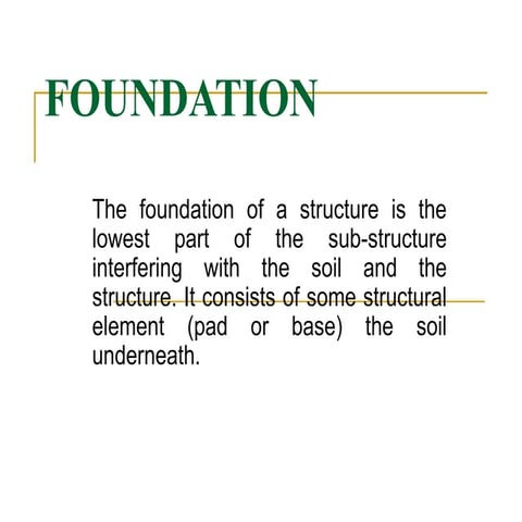 types of different foundation for building