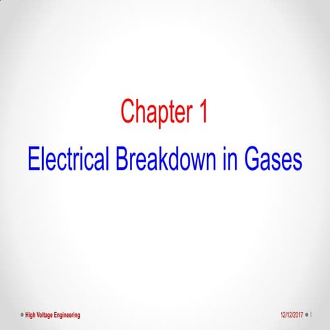 chapter-2 Breakdown  in Gases (part-1)