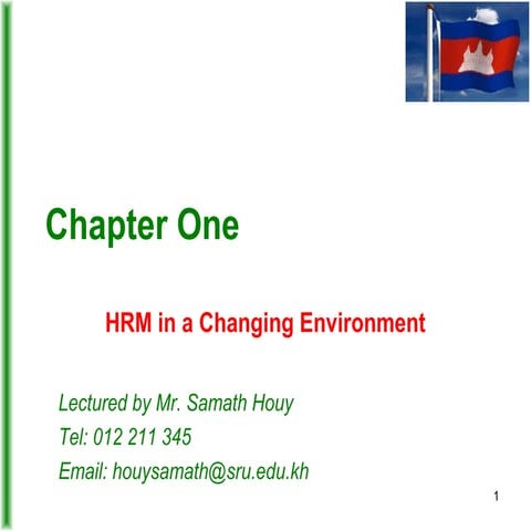 HRM01 - HRM in changing environment
