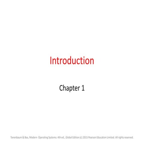 Chapter01-Introduction of OPERATING SYSTEM | PPT