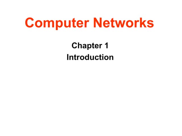 Introduction to computer network
