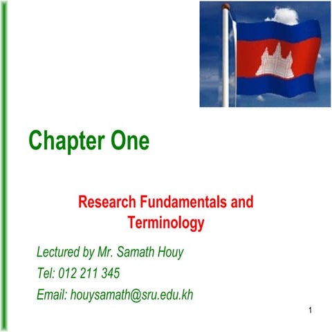 RM01 - Research Fundamentals and Terminology