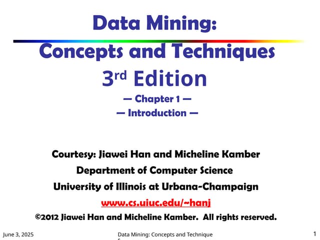 Introduction on Data Mining basics level