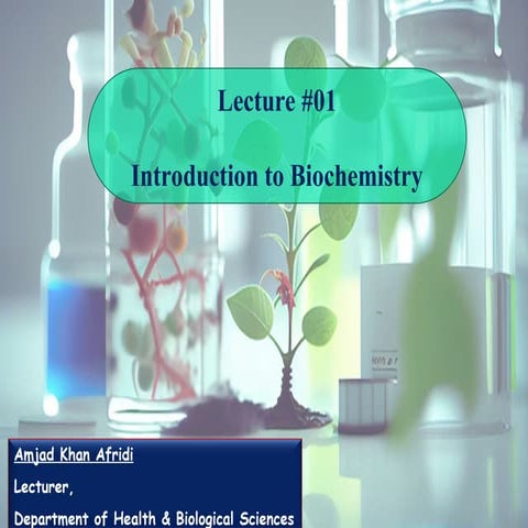 Introduction to Biochemistry           .