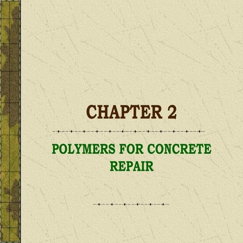 polymers for concrete repair