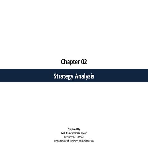 Chapter 02 strategy analysis