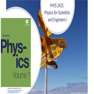 Chapter_02_PHYS 2425   Physics for Scientists  and Engineers I_Vectors.pptx