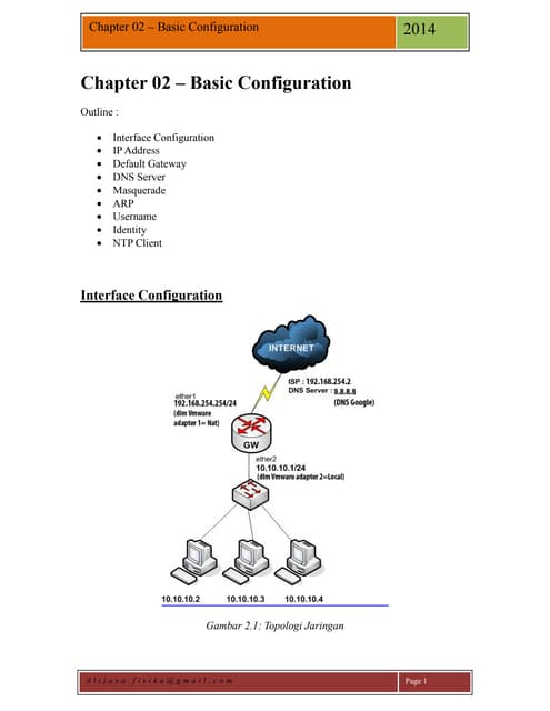 Chapter 02 – basic configuration | PDF