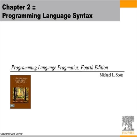 Comprehensive Overview of Programming Language Syntax and Parsing ...