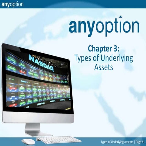 CHAPTER 3: TYPES OF UNDERLYING ASSETS