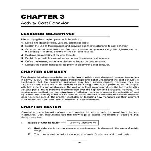 an introduction to cost term and purposes