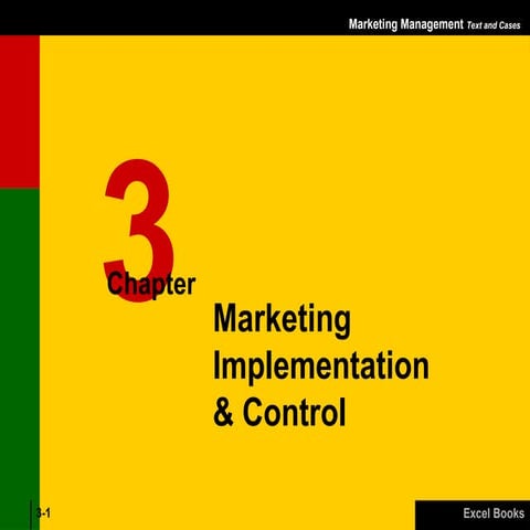 Marketing Implementation and control - chapter 3 Text book - Marketing ...
