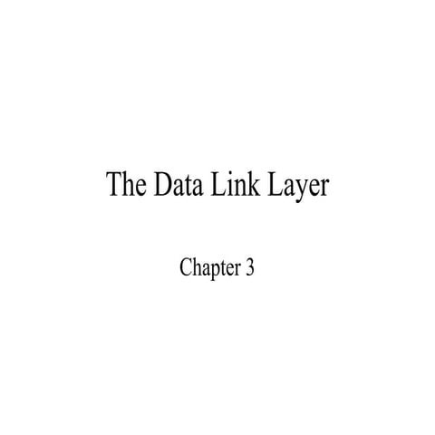 Chapter 4 data link layer | PPT