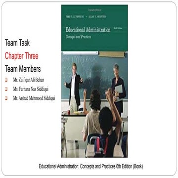 Educational Administration: Concepts and Practices 6th Edition (Book)