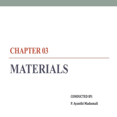 Chapter 03   Material Costing