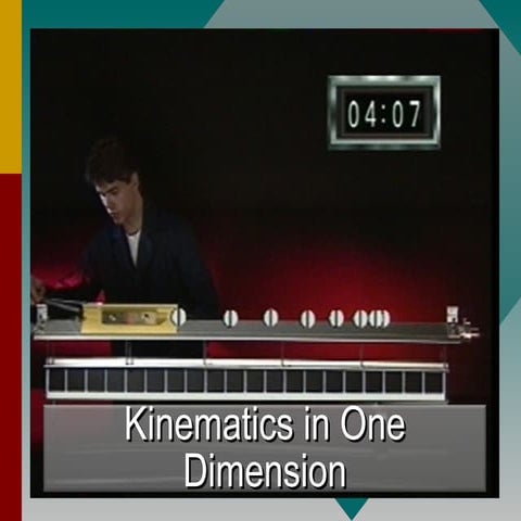 kinematics  in  one  dimension 