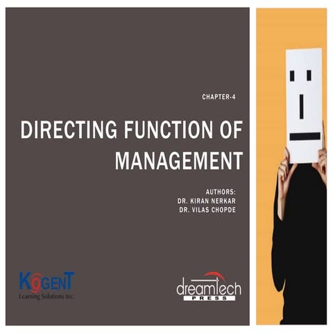 Chapter 04 Directing function of management