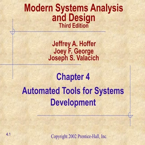 Chapter04 automated tools for systems development
