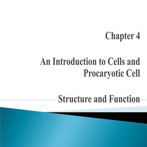 Chapter04 lecture introduction to cells(microbiology) | PPT