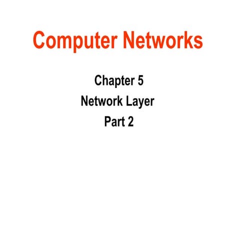 Network Layer | PPT