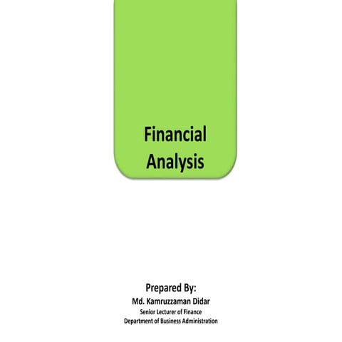 Chapter 05(a) financial analysis-ratio and other analysis