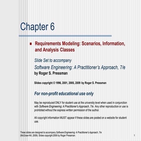 Requeriment Analysis and modelling presentation