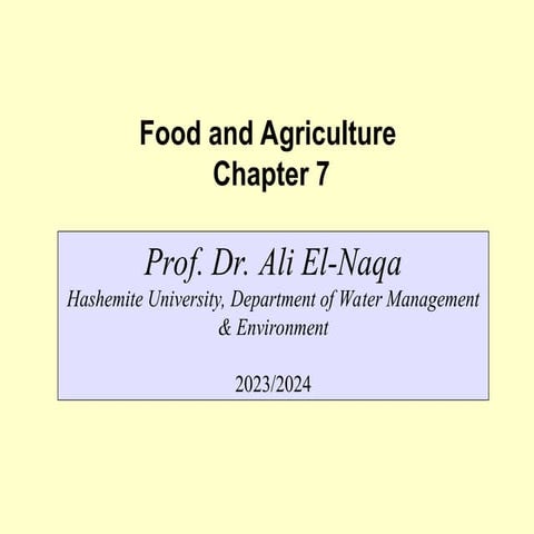 chapter00000 06 Food and Agriculture.ppt