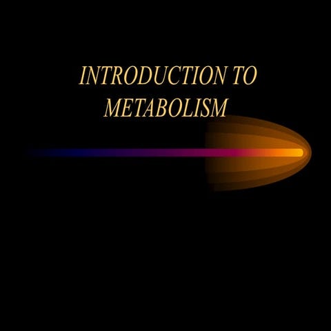 Chapter06 metabolism to be taught