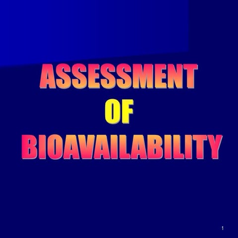 Chapter08 -   10           Bioavailability & Bioequivalance.ppt