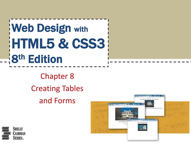HTML5 &CSS: Chapter 08