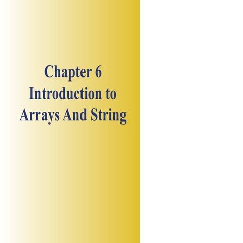 Chapter08aarray string | PPT