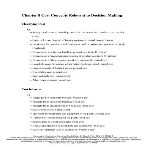 Chapter 08costos