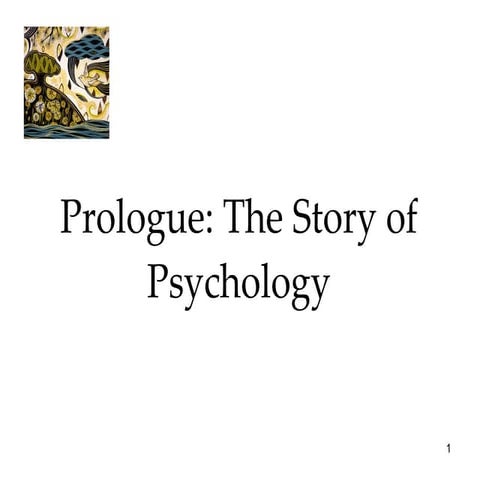 Prologue Chapter- AP Psych