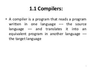 Compiler Chapter 1