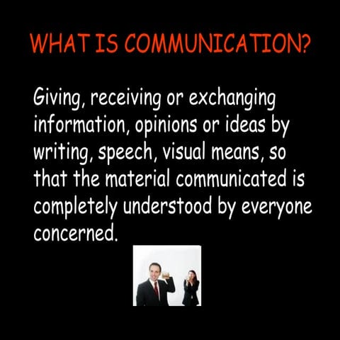What is communication