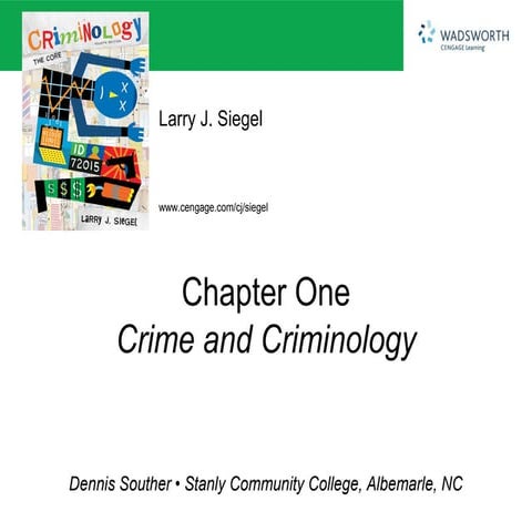 Crime and Criminology
