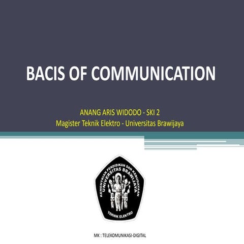 Chapter 1 - Digital Telecommunication