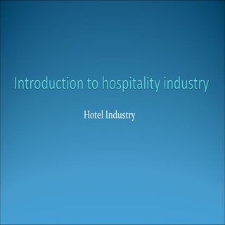 Chapter 1.1  the lodging industry