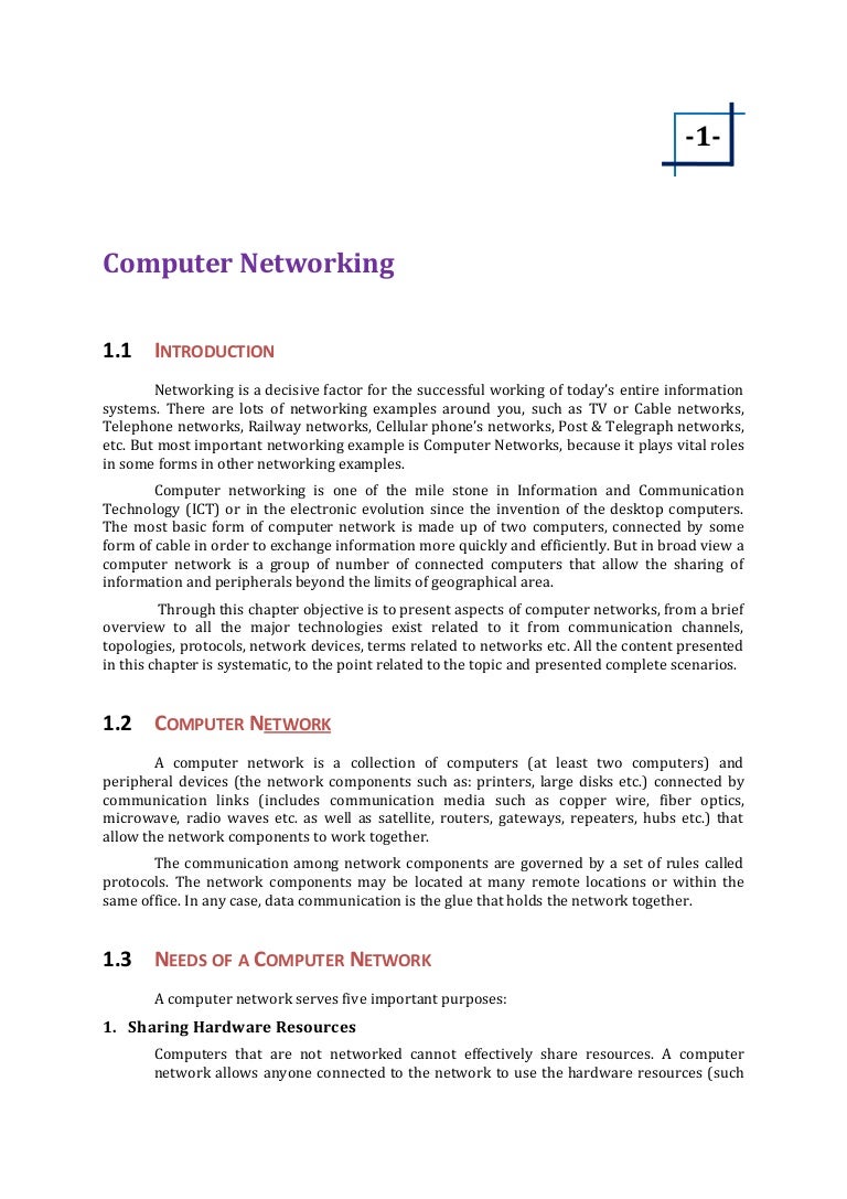 research paper of computer networking