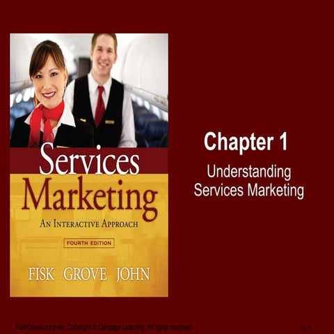 Services Marketing Chapter 1 Understanding Services Marketing