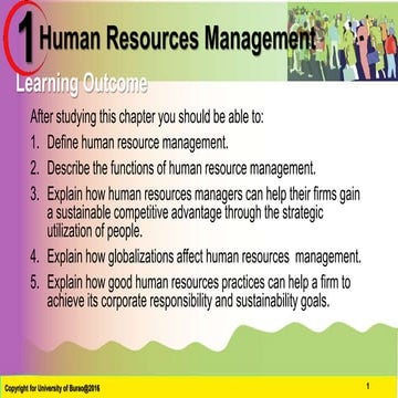 Chapter 1. Fundamental Human resource Management 