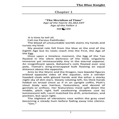 The Blue Knight Chapter 1 | PDF