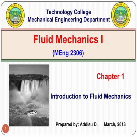 Chapter 1. introduction to fluid mechanics
