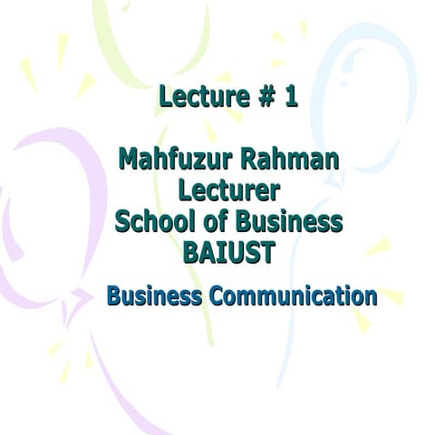 Business Communication