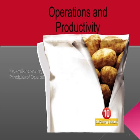 Operations & productivity