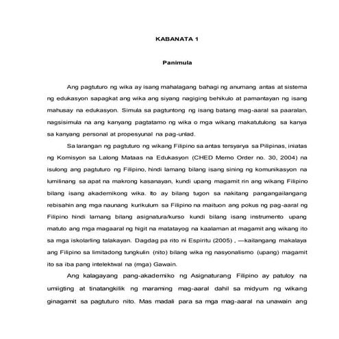 Research paper in filipino | PDF
