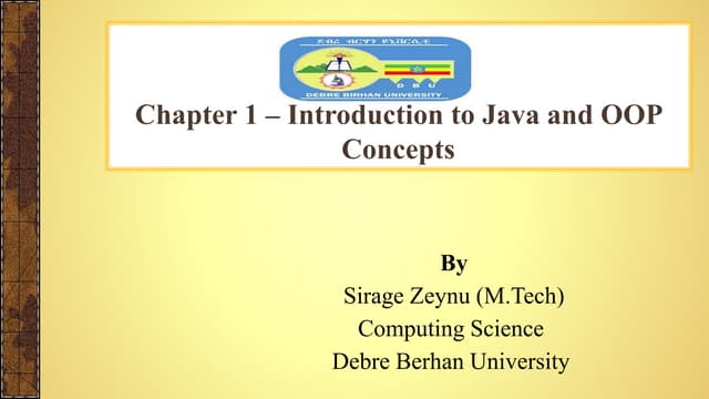 Chapter 1 | PPT