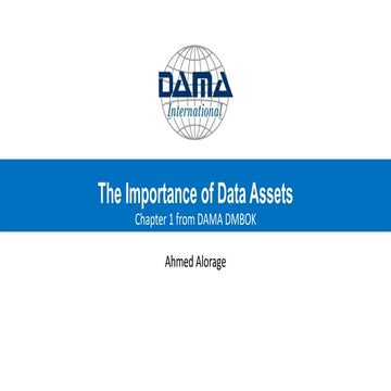 Chapter 1: The Importance of Data Assets