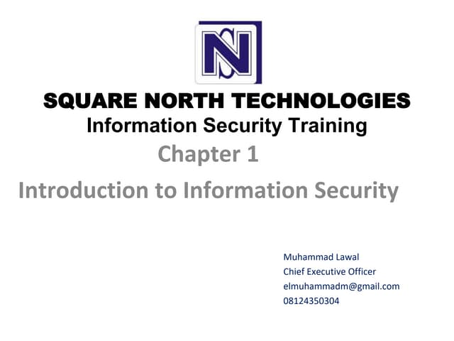 chapter 1. Introduction to Information Security 
